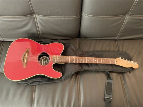 fender telecoustic guitar for sale.